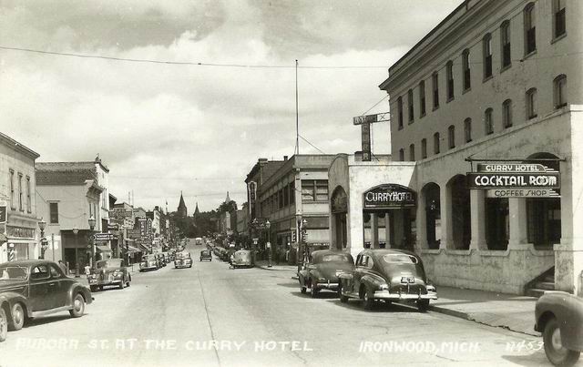 CURRY HOTEL IRONWOOD 1940 FROM PAUL
